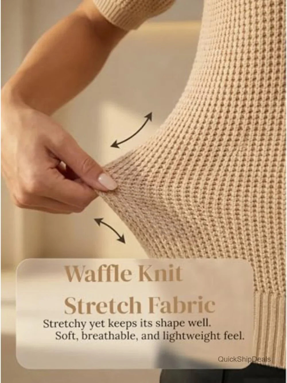 Puff Short Sleeve Cropped Ribbed Knit Lightweight Pullover Crewneck Sweater